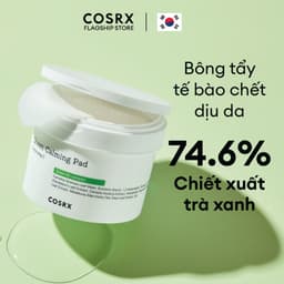 Thumbnail Bông Tẩy Tế Bào Chết Hoá Học Dịu Da (0.25 % PHA, Trà Xanh) COSRX One Step Green Calming Pad 70 Miếng 1
