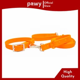 Thumbnail Vòng Cổ Cho Chó Pawy - Flexiwear - Màu Cam - PVC Waterproof Dog Collar 1