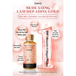 Thumbnail Combo 2 Hộp Nước Uống Làm Đẹp Collagen ADIVA Gold (28 Chai) + 1 Hộp Viên Uống Trắng Da ADIVA White 60 Viên 4