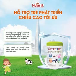 Thumbnail Sữa Bò Lotte Kid A+ Phát Triển Chiều Cao Cho Bé - Sữa Bò Bổ Sung Canxi Tăng Cao - Giúp Ổn Định Hệ Tiêu Hóa Của Bé 054 2