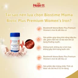 Thumbnail Sắt Cho Bà Bầu Hỗ Trợ Sức Khỏe Biostime - Viên Uống Bổ Sung Sắt Hữu Cơ - Sắt Cho Người Thiếu Máu 2