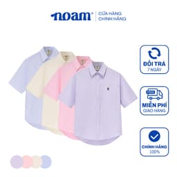 Thumbnail Áo Sơ Mi Ngắn Tay Form rộng NOAM Oxford - Màu Tím/ Be/ Hồng/ Tím kẻ sọc 1