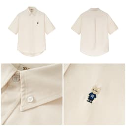 Thumbnail Áo Sơ Mi Ngắn Tay Form rộng NOAM Oxford - Màu Tím/ Be/ Hồng/ Tím kẻ sọc 3