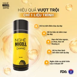 Thumbnail Nghệ Micell ADIVA 14 Viên- Hỗ Trợ Các Vấn Đề Về Đau Bao Tử, Dạ Dày 3