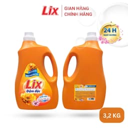 Thumbnail Nước giặt Lix đậm đặc hương hoa chai 3.2kg làm sạch cực nhanh vết bẩn NGH46 tăng gấp đôi sức mạnh giặt tẩy quần áo 1