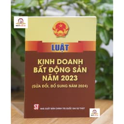 Thumbnail Sách- Luật Kinh Doanh Bất Động Sản năm 2023 (Sửa đổi, bổ sung năm 2024) 1