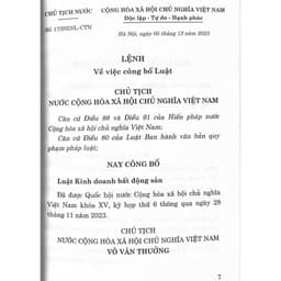 Thumbnail Sách- Luật Kinh Doanh Bất Động Sản năm 2023 (Sửa đổi, bổ sung năm 2024) 4