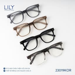 Thumbnail Gọng kính mắt vuông nam nữ LILYEYEWEAR chất liệu nhựa  cao cấp chắc chắn kiểu dáng hiện đại màu sắc thanh lịch 23019KOR 1