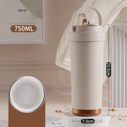 Thumbnail Ly giữ nhiệt Levika  inox 316 lõi tráng sứ, cốc giữ nhiệt 500ml cao cấp có ống hút 2