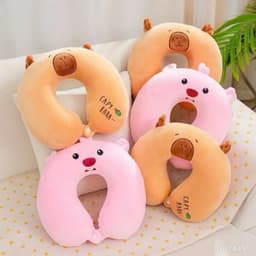 Thumbnail Gối Cổ Cao Su Loopy Hồng, Khủng Long Vàng, Chuột Capybara | Index Living Mall | Nhập Khẩu Thái Lan 1