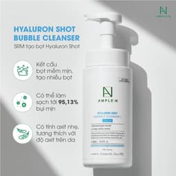 Thumbnail Sữa Rửa Mặt Tạo Bọt AMPLE:N Hyaluron Shot Bubble Cleanser 450ml 2
