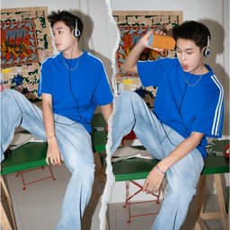Thumbnail Áo thun phom rộng 3 SỌC raglan CAPMAN CLUB, áo phông unisex local brand trẻ trung, thoải mái 1