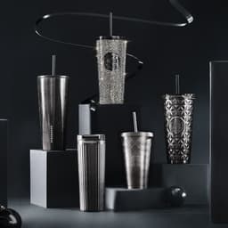 Thumbnail Bình Starbucks giữ nhiệt WTBL 16OZ (450ml) SS SILVER GREY HOL GLITTER 1