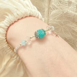Thumbnail Vòng Tay Đá Hắc Nguyệt Quang, Amazonite SP007783 Gypsy.lala 1