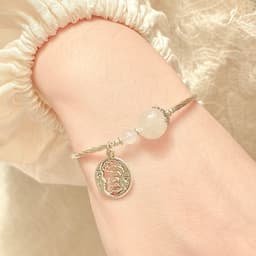 Thumbnail Vòng Tay Đá Ánh Trăng Charm Mặt Trăng Mặt Trời SP007762 Gypsy.lala 1