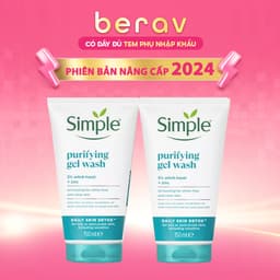 Thumbnail Combo 2 Sữa Rửa Mặt Simple giúp kiềm dầu và ngừa mụn cho da dầu mụn 150ML - Xanh Dương 1