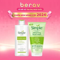 Thumbnail Combo Nước Tẩy Trang + Sữa Rửa Mặt Simple Dịu Nhẹ Refreshing Facial Wash 150&200ML 1