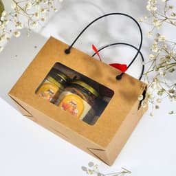 Thumbnail Hộp quà tặng cô giáo, mẹ gồm: Mật ong tinh bột nghệ, mật ong đông trùng kèm táo đỏ hỗ trợ dạ dày, tốt cho sức khỏe 4