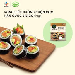 Thumbnail Rong biển nướng cuộn cơm Hàn Quốc Bibigo 10g 1