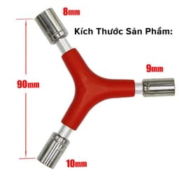 Thumbnail Cờ Lê Tuýp Khẩu Vặn Ốc Vít Mở Bu Lông Chữ Y 8 – 9 – 10mm Sửa Chữa Xe Đạp Xe Máy Gia Dụng Đa Năng Chính Hãng Amalife 4