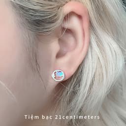 Thumbnail Khuyên tai bạc Đại Dương trang sức bạc Tiệm bạc 21Centimeters 1