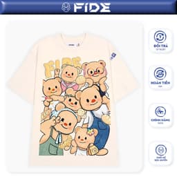 Thumbnail Áo thun FIDE TEDDY phông unisex form rộng local brand nam nữ cổ tròn oversize AT94 1