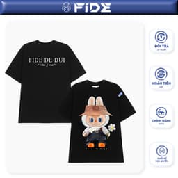 Thumbnail Áo thun FIDE LABUBU phông unisex form rộng local brand nam nữ cổ tròn oversize - AT75 1