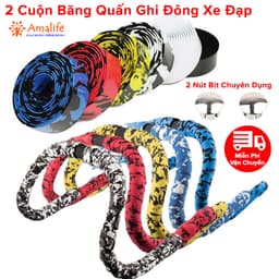 Thumbnail Set 2 Cuộn Băng Quấn Ghi Đông Xe Đạp Kèm 2 Nút Bịt Chuyên Dụng  2 Cuộn Băng Quấn Tay Lái Xe Đạp Chính Hãng Amalife 1