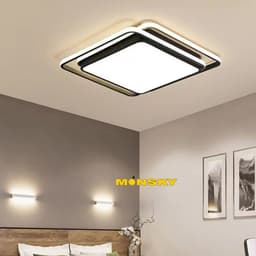Thumbnail Đèn ốp trần MONSKY SOMAN bóng đèn ánh sáng 1 màu trắng độc đáo hiện đại trang trí nội thất (001) 2