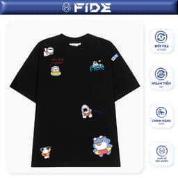 Thumbnail Áo thun FIDE SHARK BABYB unisex form rộng cổ tròn SHARK - AT29 1