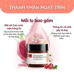 Thumbnail Mặt Nạ Đất Sét Cấp Ẩm Giúp Tái Tạo Da Swisse Cranberry Pore Perfect Claymask - Mask Dưỡng Da Và Chống Lão Hóa 191 1