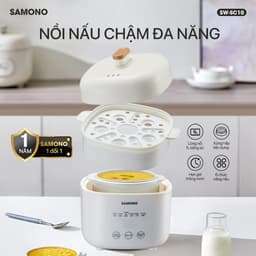 Thumbnail Nồi nấu chậm đa năng SAMONO SW-SC10 dung tích 1L phiên bản tiếng Việt - Hàng chính hãng BH 1 năm 2