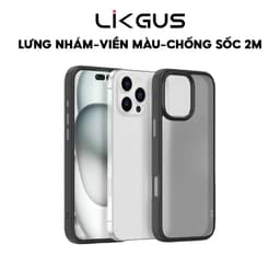 Thumbnail Ốp Lưng Nhám Chống Vân Tay-Chống Ố-Chống Sốc 2M LIKGUS Cho Điện Thoại IP series 11-12-13-14-15-16 1