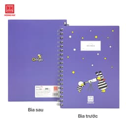 Thumbnail Sổ lò xo kẻ ngang/kẻ caro 200 trang B5 Hồng Hà Oringa - 4168/4176 3