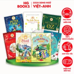 Thumbnail Sách thiếu nhi kinh điển Song ngữ Hoàng Tử Bé, Alice, Heidi, Peter Pan tặng file nghe & note từ vựng 1