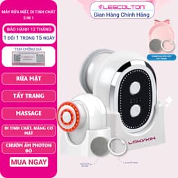 Thumbnail Máy rửa mặt, di tinh chất 5in1 Lescolton Lokykin kiêm nâng cơ EMS, trẻ hóa da ánh sáng Photon, tẩy trang, massage mặt 1