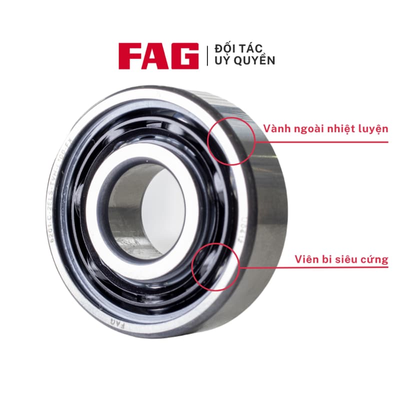 Ảnh Vòng bi bánh xe FAG - 6301 lắp theo xe Honda Wave, Future, Air Blade, Lead, SH 3