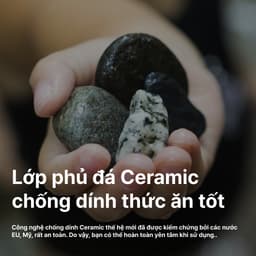 Thumbnail Chảo sâu lòng chống dính men đá đáy từ 20, 24cm Ceragreen HAPPYCOOK, CGWP-20, 24IH 2