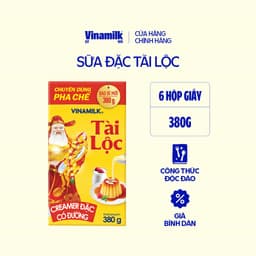 Thumbnail Bộ 6 hộp Creamer sữa đặc Tài Lộc - Hộp giấy 380g 2