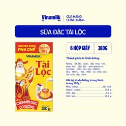 Thumbnail Bộ 6 hộp Creamer sữa đặc Tài Lộc - Hộp giấy 380g 3