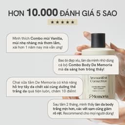 Thumbnail Sữa Tắm Và Dưỡng Thể Trắng Da Hương Nước Hoa Thư Giãn De Memoria 300ml/chai 4
