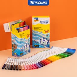 Thumbnail Bút lông màu Fiber Pen Thiên Long 20/36 màu - Bút lông màu Thiên Long Colokit nét mảnh nét to 2