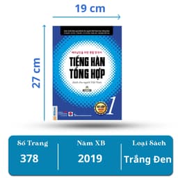 Thumbnail Sách - Tiếng Hàn tổng hợp dành cho người Việt Nam – Sơ cấp 1 – Bản đen trắng Mcbooks 1