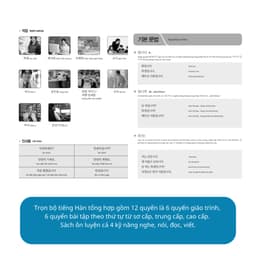 Thumbnail Sách - Tiếng Hàn tổng hợp dành cho người Việt Nam – Sơ cấp 1 – Bản đen trắng Mcbooks 4