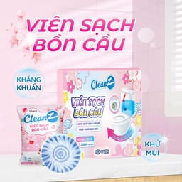 Thumbnail Viên sạch bồn cầu CleanZ chai thả bồn cầu sạch khuẩn tẩy sạch mảng bám khử mùi diệt vi khuẩn toilet 2