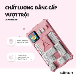 Thumbnail Đồ chơi xếp hình nam châm cảm ứng thông minh Giiker Super Slide Pink 2