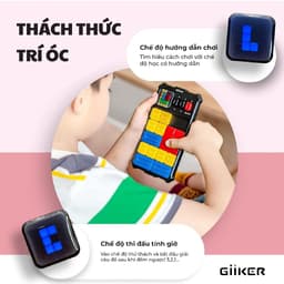 Thumbnail Đồ chơi xếp hình nam châm cảm ứng thông minh Giiker Super Slide Pink 3
