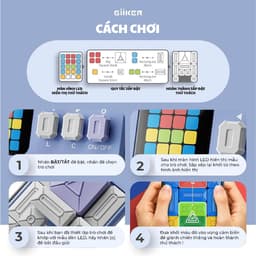 Thumbnail Đồ chơi xếp hình nam châm cảm ứng thông minh Giiker Super Slide Lavender 2