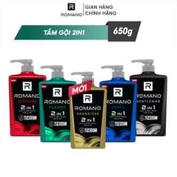 Thumbnail Tắm gội cho nam 2 trong 1 hương Nước hoa nam Romano 2in1 650g/chai 3