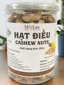 Thumbnail Hạt Điều Rang Muối Mộc Lan HEALTHY FOODS - Hàng loại 1 - 250g, 500g 4
